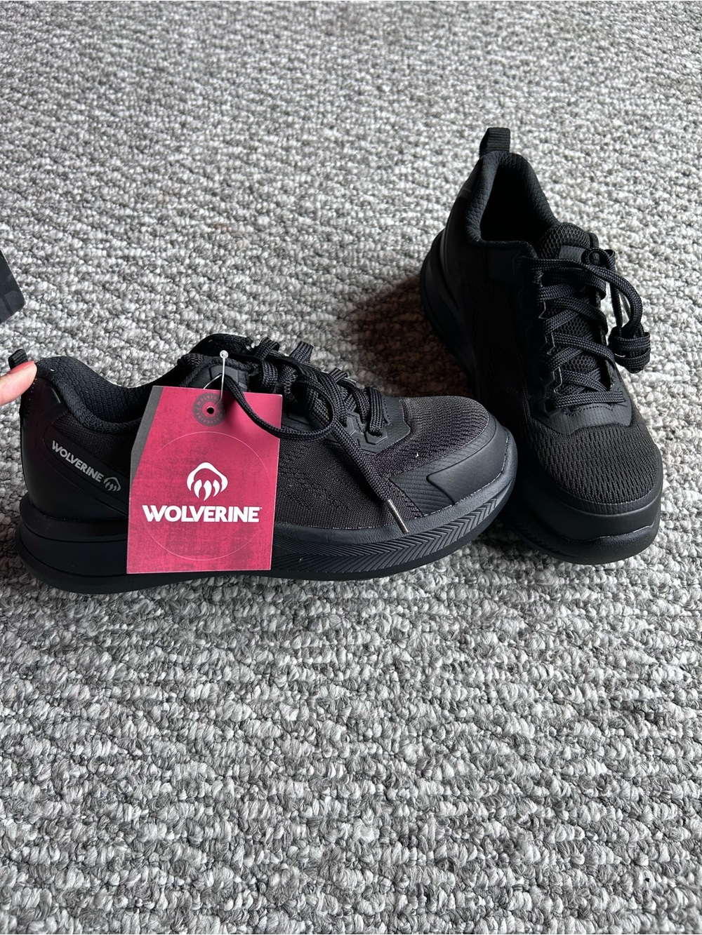 Wolverine Womens Black Dur Shock Work Shoes